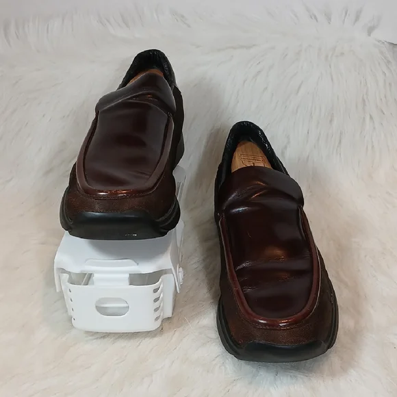 Vintage Gucci Dark Brown Leather Slip-On Loafers Men Sz 10 $825 Mens Brown Gucci Leather GG Loafers Sz 8 G / 9 US  main image 2